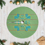 Green Hearts Crown Traditional Geometry Tree Skirt Seanamarena Basotho Blanket Inspired
