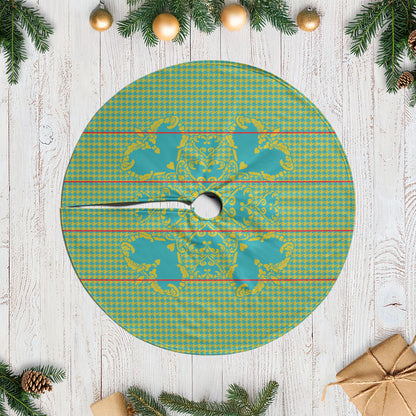 Green Hearts Crown Traditional Geometry Tree Skirt Seanamarena Basotho Blanket Inspired