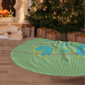 Green Hearts Crown Traditional Geometry Tree Skirt Seanamarena Basotho Blanket Inspired