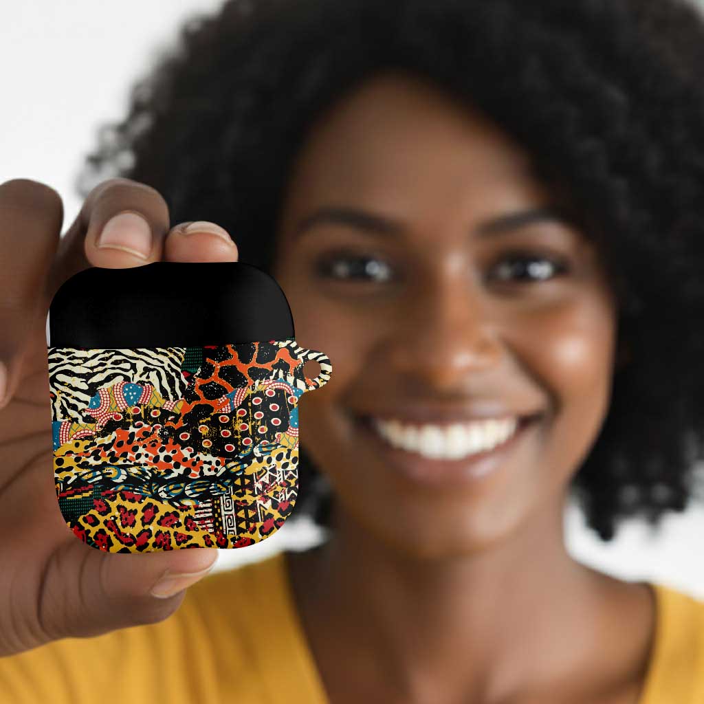 African Mixed Wild Animal Skins AirPods Case