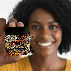 African Mixed Wild Animal Skins AirPods Case