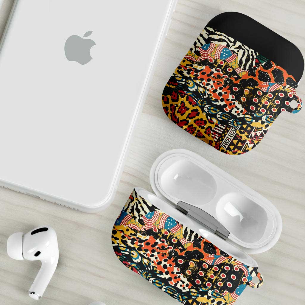 African Mixed Wild Animal Skins AirPods Case