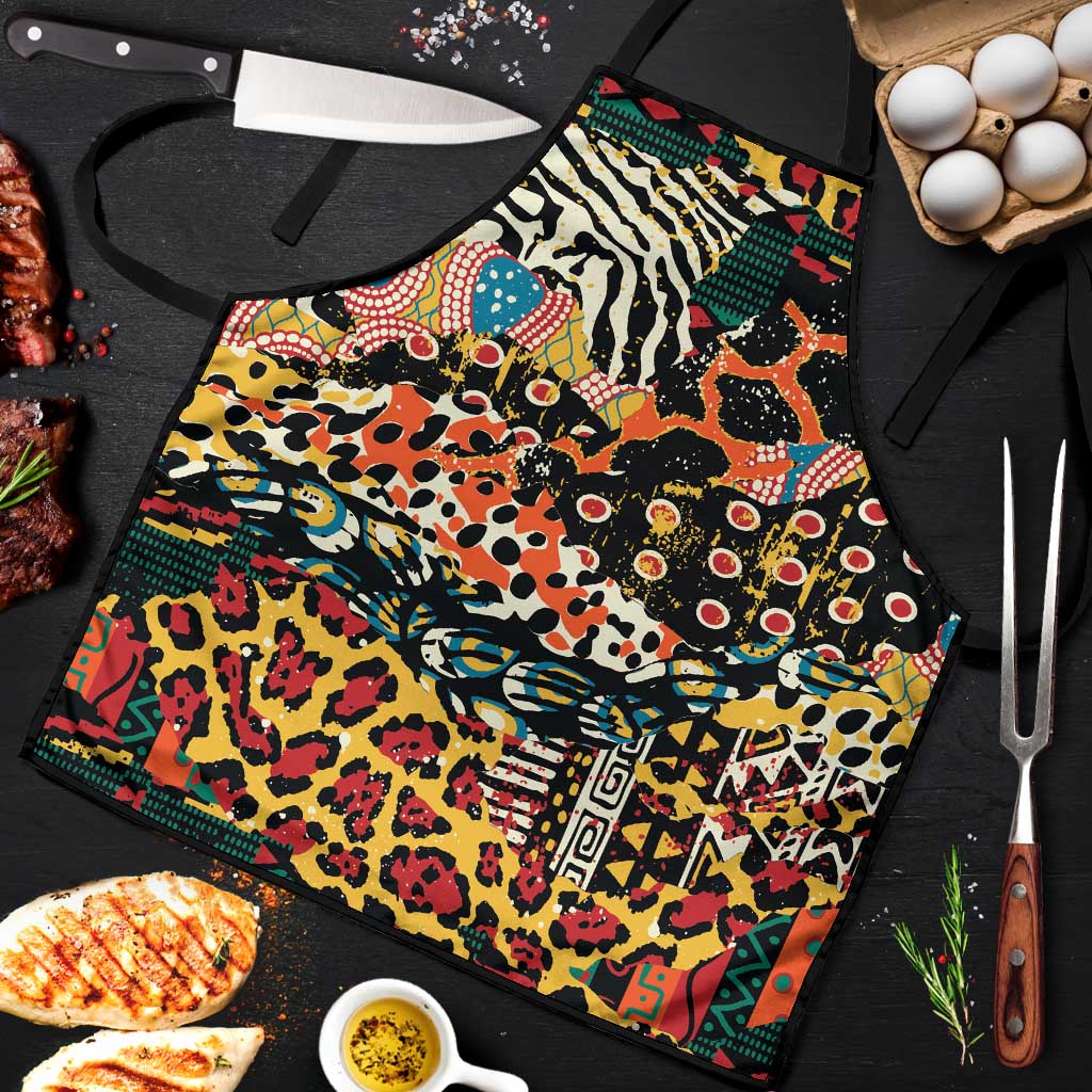 African Mixed Wild Animal Skins Apron