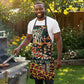 African Mixed Wild Animal Skins Apron