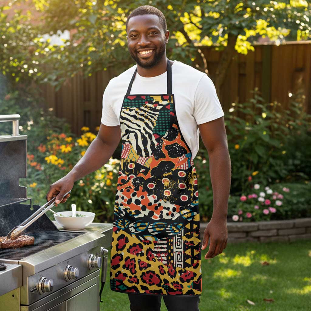 African Mixed Wild Animal Skins Apron
