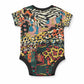 African Mixed Wild Animal Skins Baby Onesie