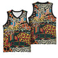 African Mixed Wild Animal Skins Basketball Jersey LT9