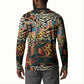 African Mixed Wild Animal Skins Button Sweatshirt