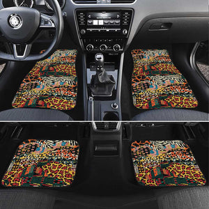 African Mixed Wild Animal Skins Car Mats