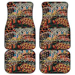 African Mixed Wild Animal Skins Car Mats