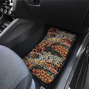 African Mixed Wild Animal Skins Car Mats