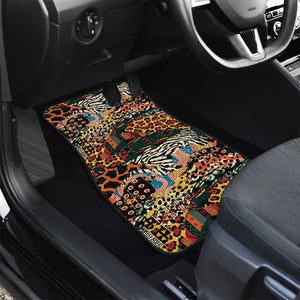 African Mixed Wild Animal Skins Car Mats