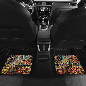 African Mixed Wild Animal Skins Car Mats