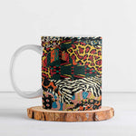 African Mixed Wild Animal Skins Ceramic Mug