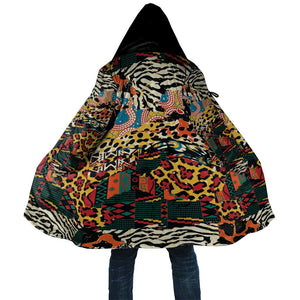 African Mixed Wild Animal Skins Cloak