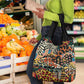 African Mixed Wild Animal Skins Grocery Bag