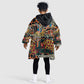 African Mixed Wild Animal Skins Kid Wearable Blanket Hoodie
