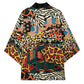 African Mixed Wild Animal Skins Kimono