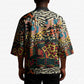 African Mixed Wild Animal Skins Kimono