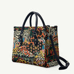 African Mixed Wild Animal Skins Leather Bag
