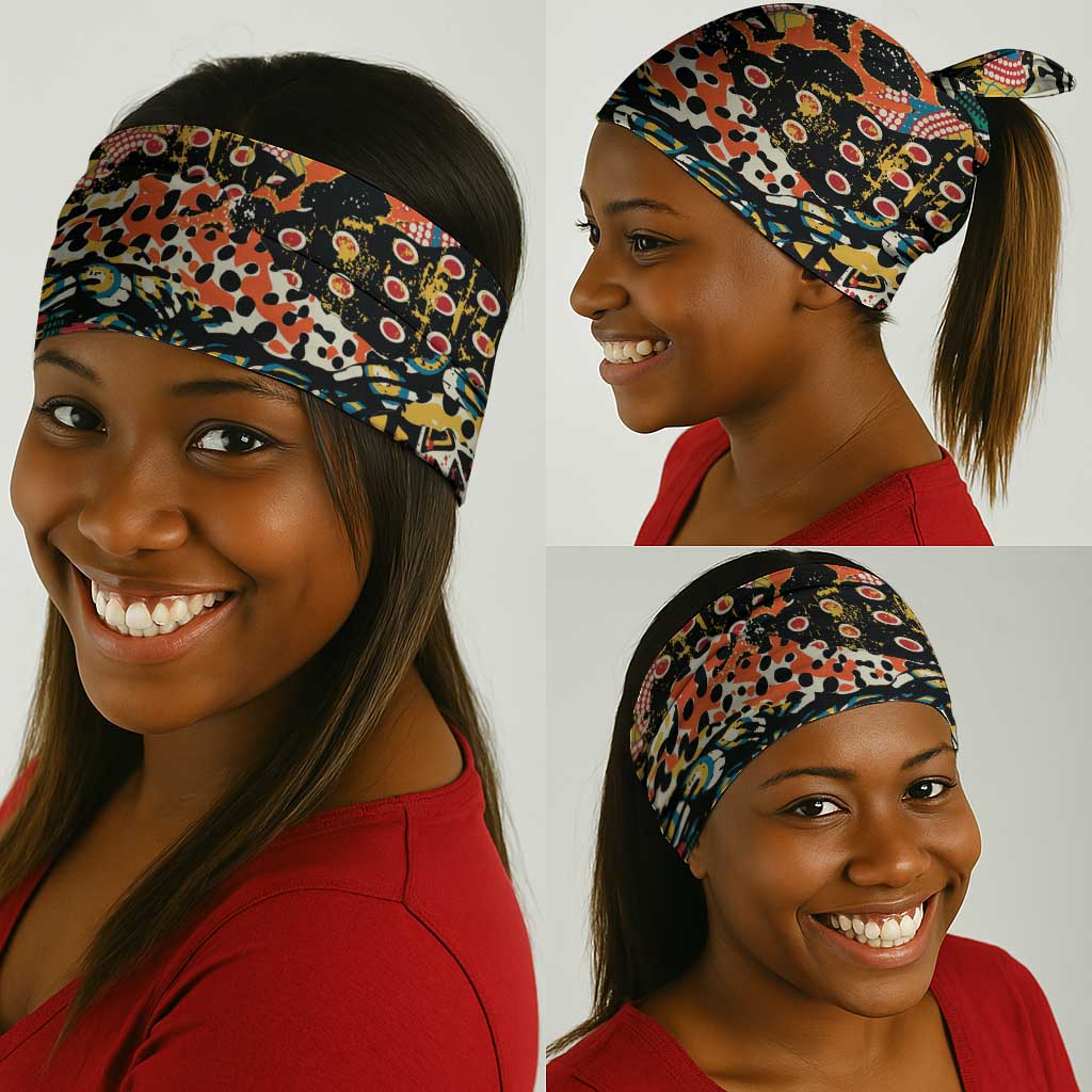 African Mixed Wild Animal Skins Neck Gaiter LT9