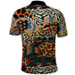 African Mixed Wild Animal Skins Polo Shirt