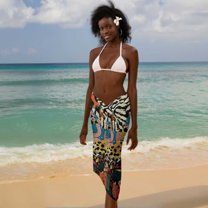 African Mixed Wild Animal Skins Sarong