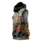 African Mixed Wild Animal Skins Sleeveless Hoodie - African Pride