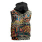 African Mixed Wild Animal Skins Sleeveless Zip Hoodie - African Pride