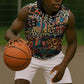 African Mixed Wild Animal Skins Sleeveless Zip Hoodie - African Pride