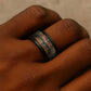 African Mixed Wild Animal Skins Spinner Ring - African Pride