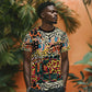 African Mixed Wild Animal Skins T shirt