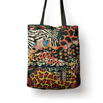 African Mixed Wild Animal Skins Tote Bag