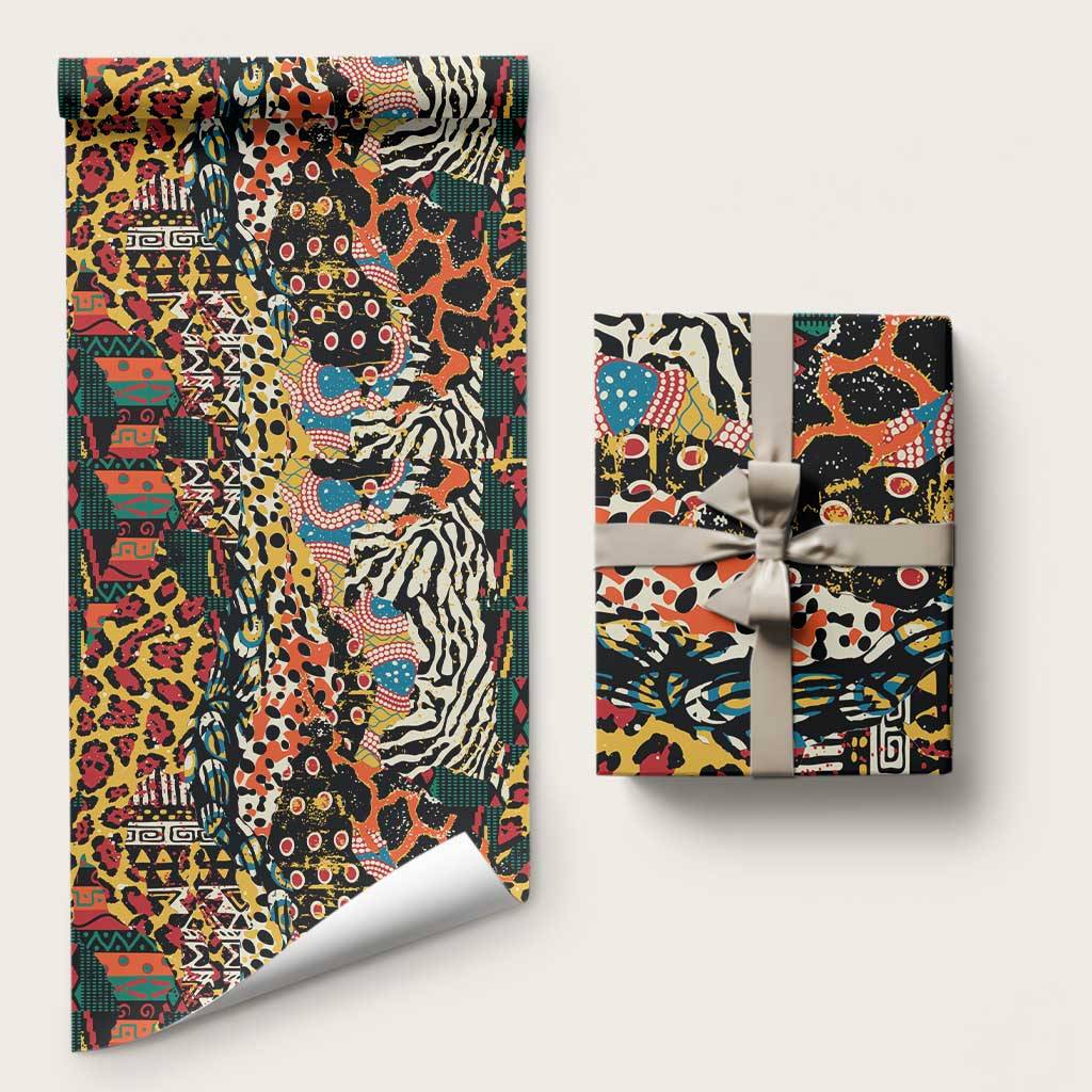 African Mixed Wild Animal Skins Wrapping Paper - African Pride