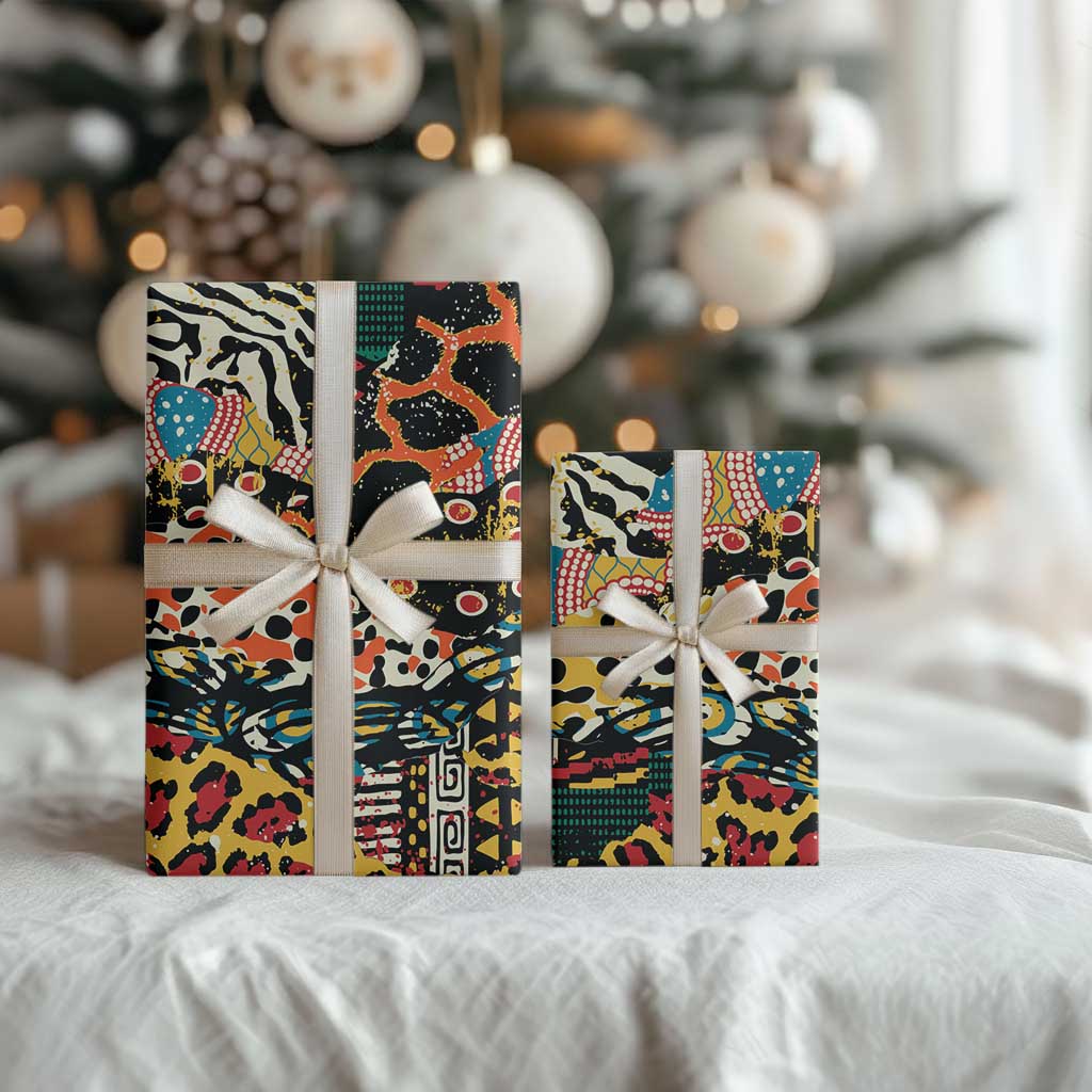 African Mixed Wild Animal Skins Wrapping Paper - African Pride