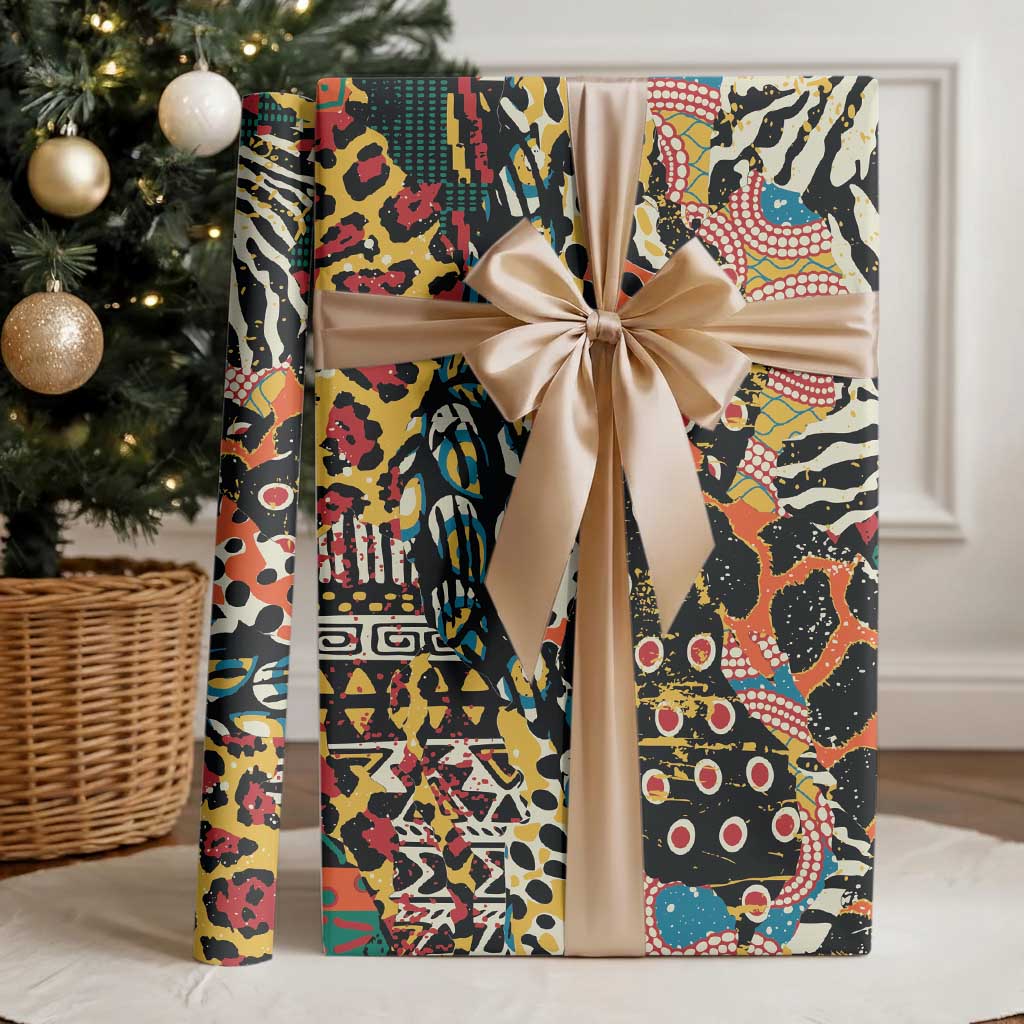 African Mixed Wild Animal Skins Wrapping Paper - African Pride