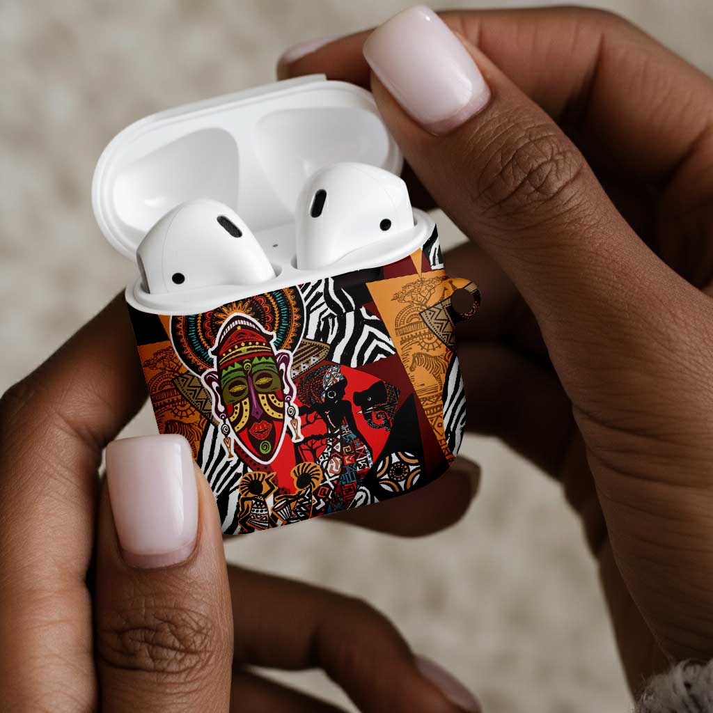 Beautiful African Women Ethnic Motifs AirPods Case