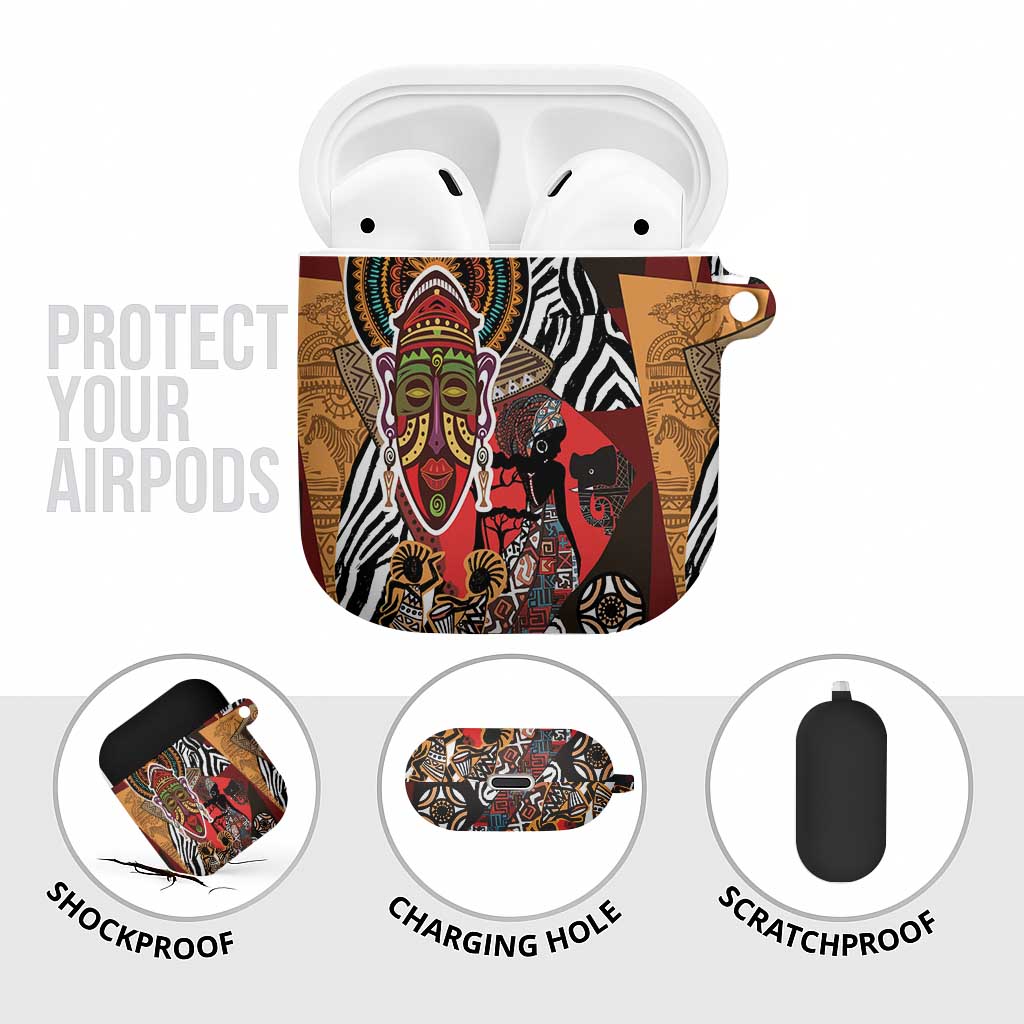Beautiful African Women Ethnic Motifs AirPods Case