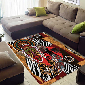 Beautiful African Women Ethnic Motifs Area Rug