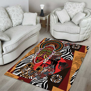 Beautiful African Women Ethnic Motifs Area Rug