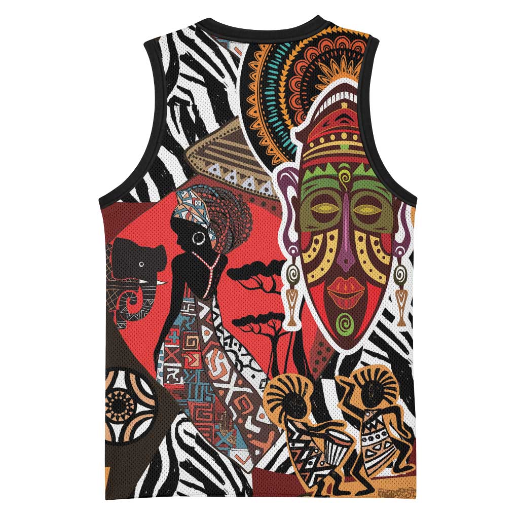 Beautiful African Women Ethnic Motifs Basketball Jersey LT9