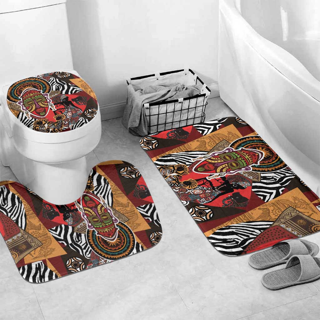 Beautiful African Women Ethnic Motifs Bathroom Set