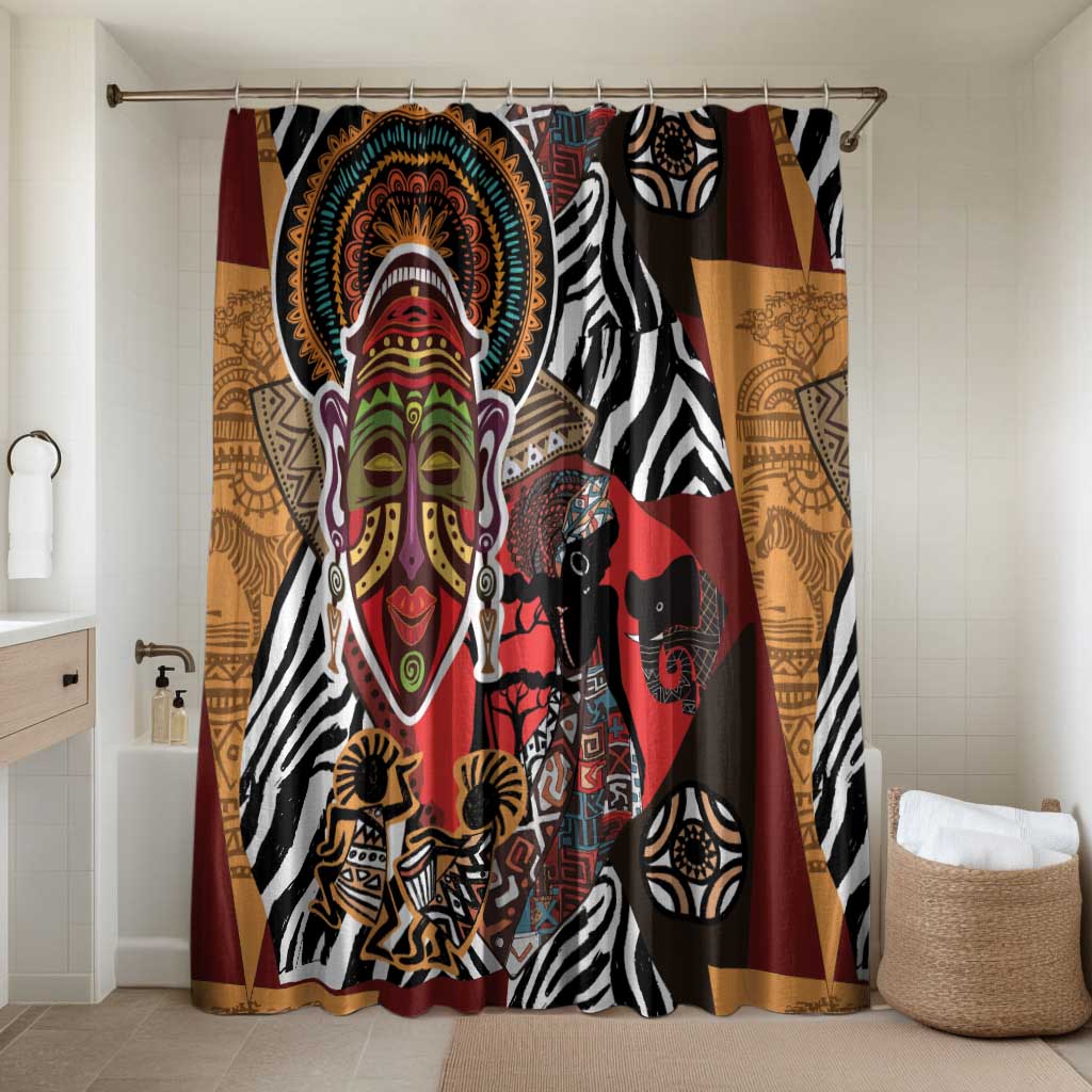 Beautiful African Women Ethnic Motifs Bathroom Set