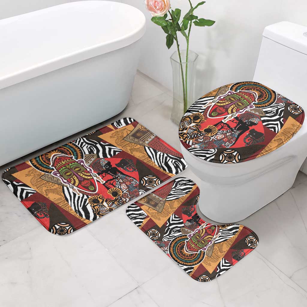 Beautiful African Women Ethnic Motifs Bathroom Set