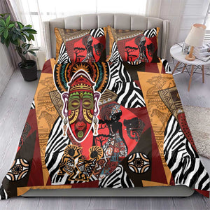 Beautiful African Women Ethnic Motifs Bedding Set