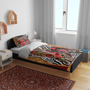 Beautiful African Women Ethnic Motifs Bedding Set