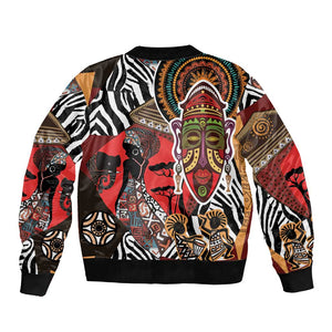 Beautiful African Women Ethnic Motifs Bomber Jacket