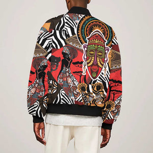 Beautiful African Women Ethnic Motifs Bomber Jacket