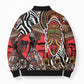 Beautiful African Women Ethnic Motifs Bomber Puffer Jacket
