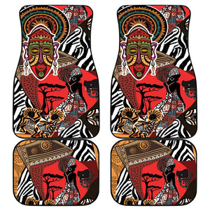 Beautiful African Women Ethnic Motifs Car Mats